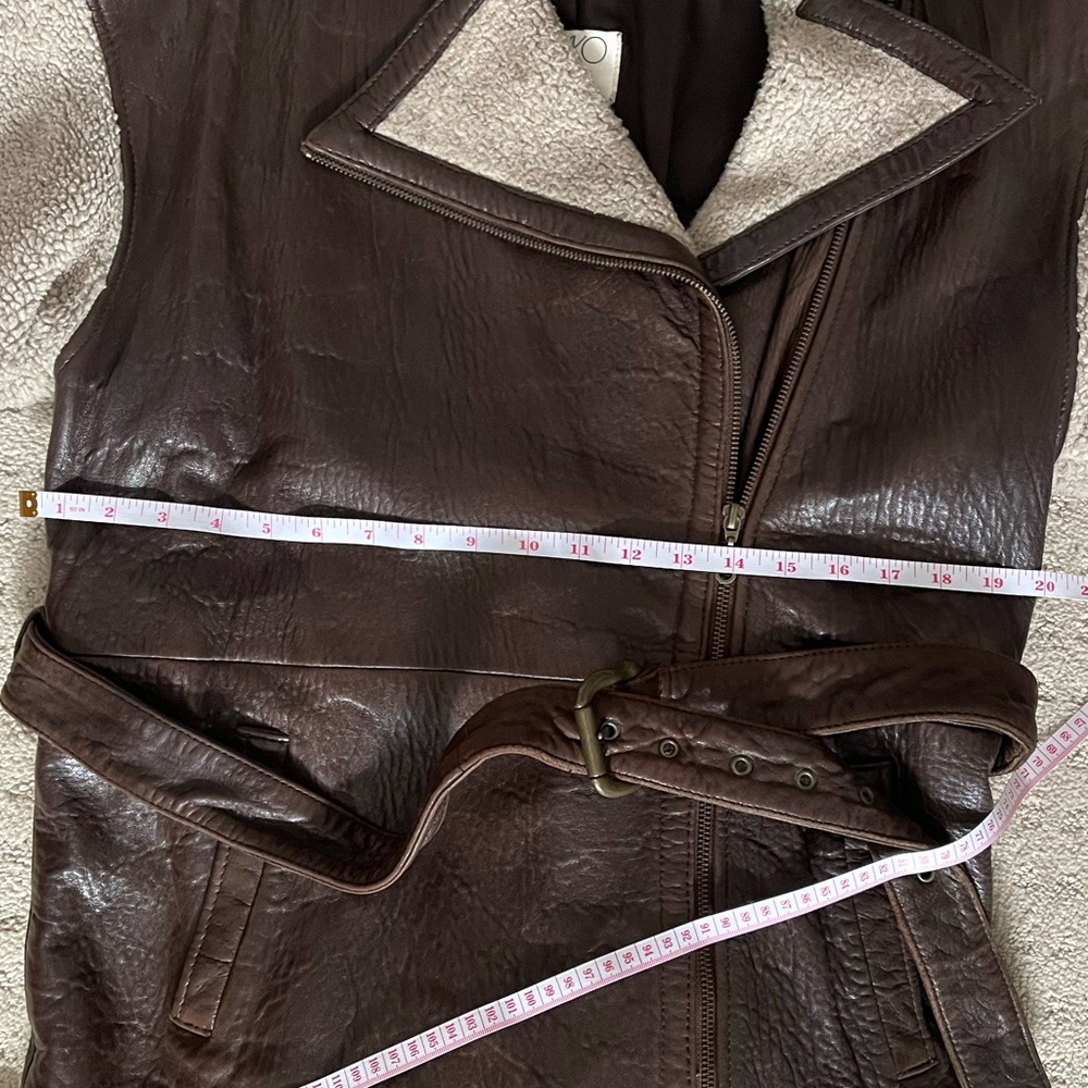 Vintage VAKKO Sport 100% Leather and Shearling Jacket - Picture 8 of 8